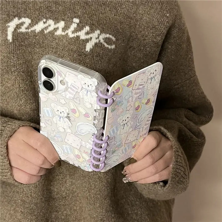 Luxury Teddy Notebook Inspired iPhone Case