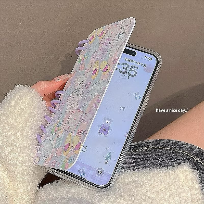 Luxury Teddy Notebook Inspired iPhone Case