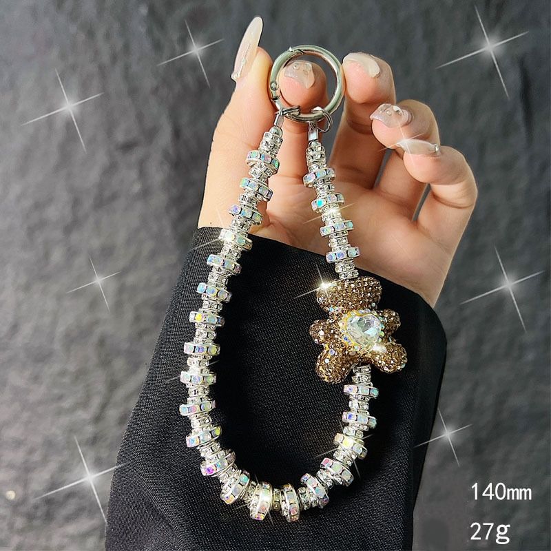 Luxury Crystal Rhinestone Teddy Phone Charm