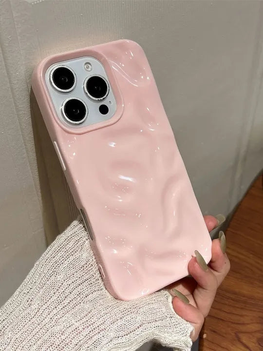 Luxury Pink Textured iPhone Case