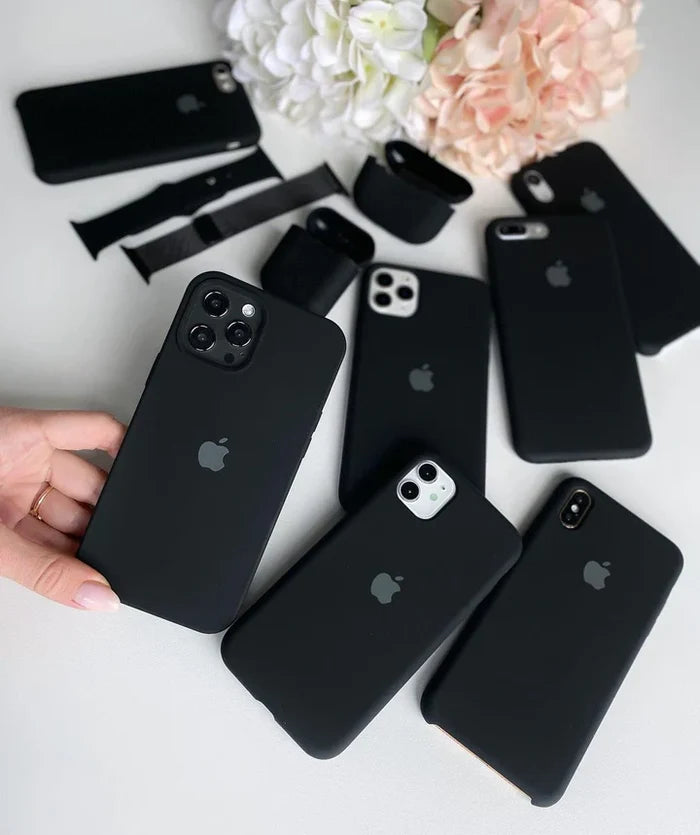 Black Soft Silicon iPhone Case - Coverify