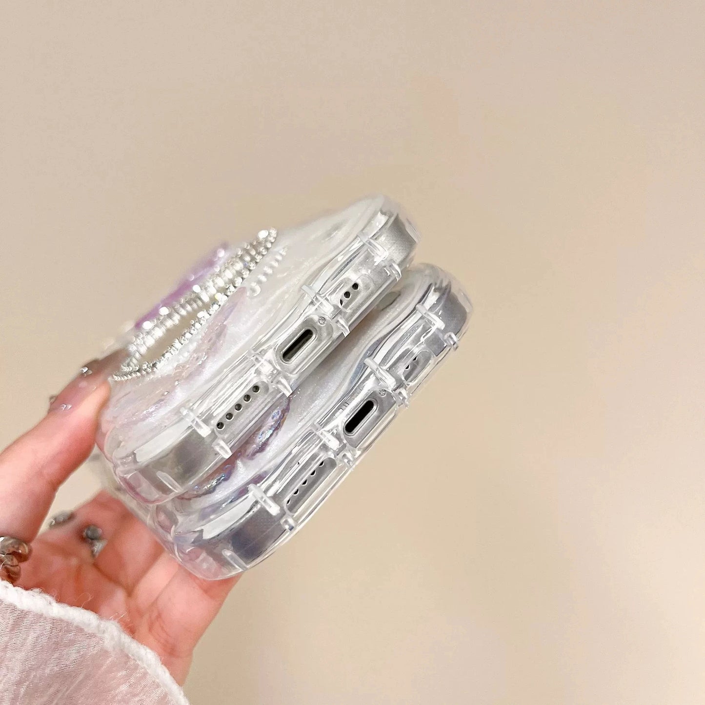 Luxury Love Mirror Fantasy Butterfly iPhone Case