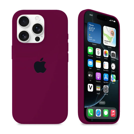 Burgundy Soft Silicon iPhone Case - Coverify
