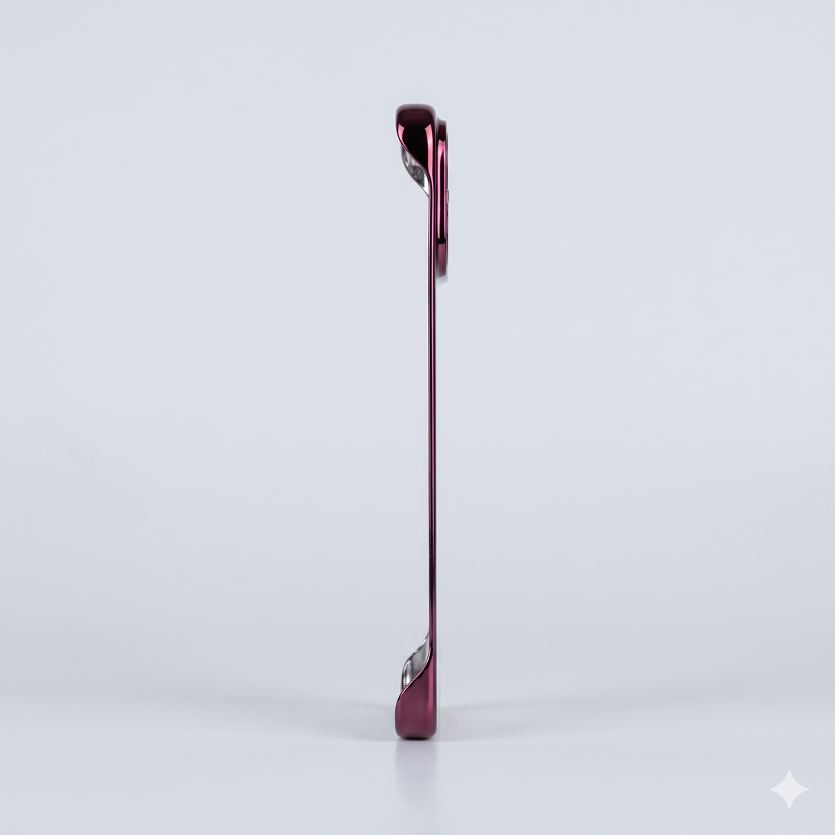Luxury Burgundy Borderless iPhone Case -17/18 Series - Ultra Thin Clear PC - Coverify