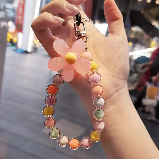 Luxury Colorful Crystal Beads Flower Charm Bracelet