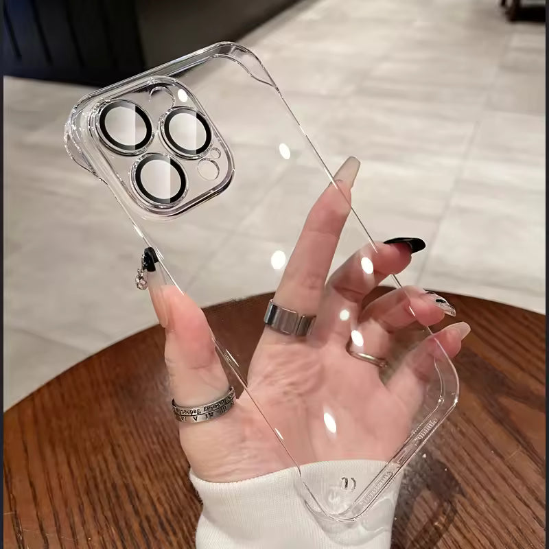 Luxury Transparent Borderless iPhone Case -17/18 Series - Ultra Thin Clear PC