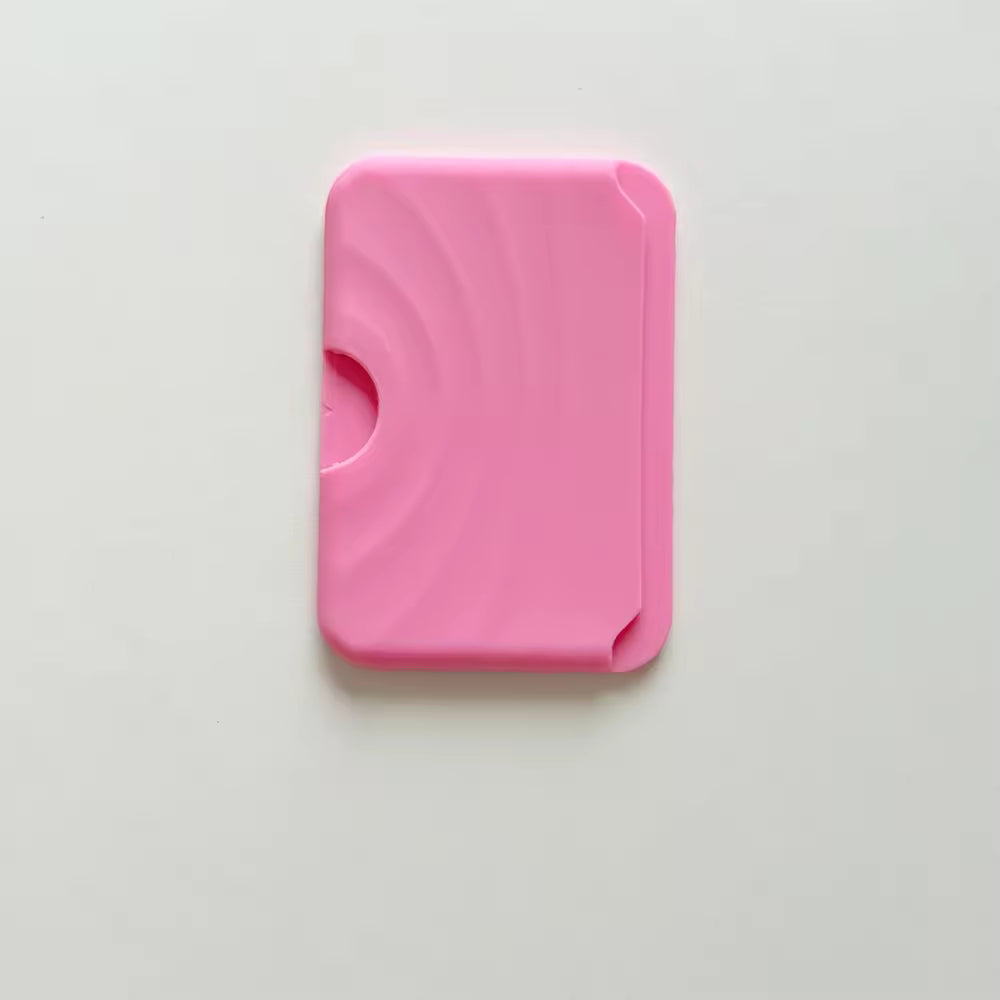 Luxury Magnetic Soft Silicone Card Holder with Wave Pattern - Coverify
