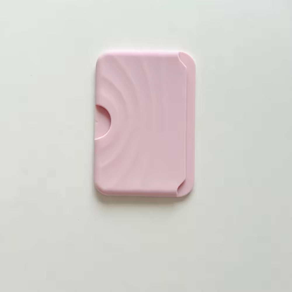 Luxury Magnetic Soft Silicone Card Holder with Wave Pattern - Coverify