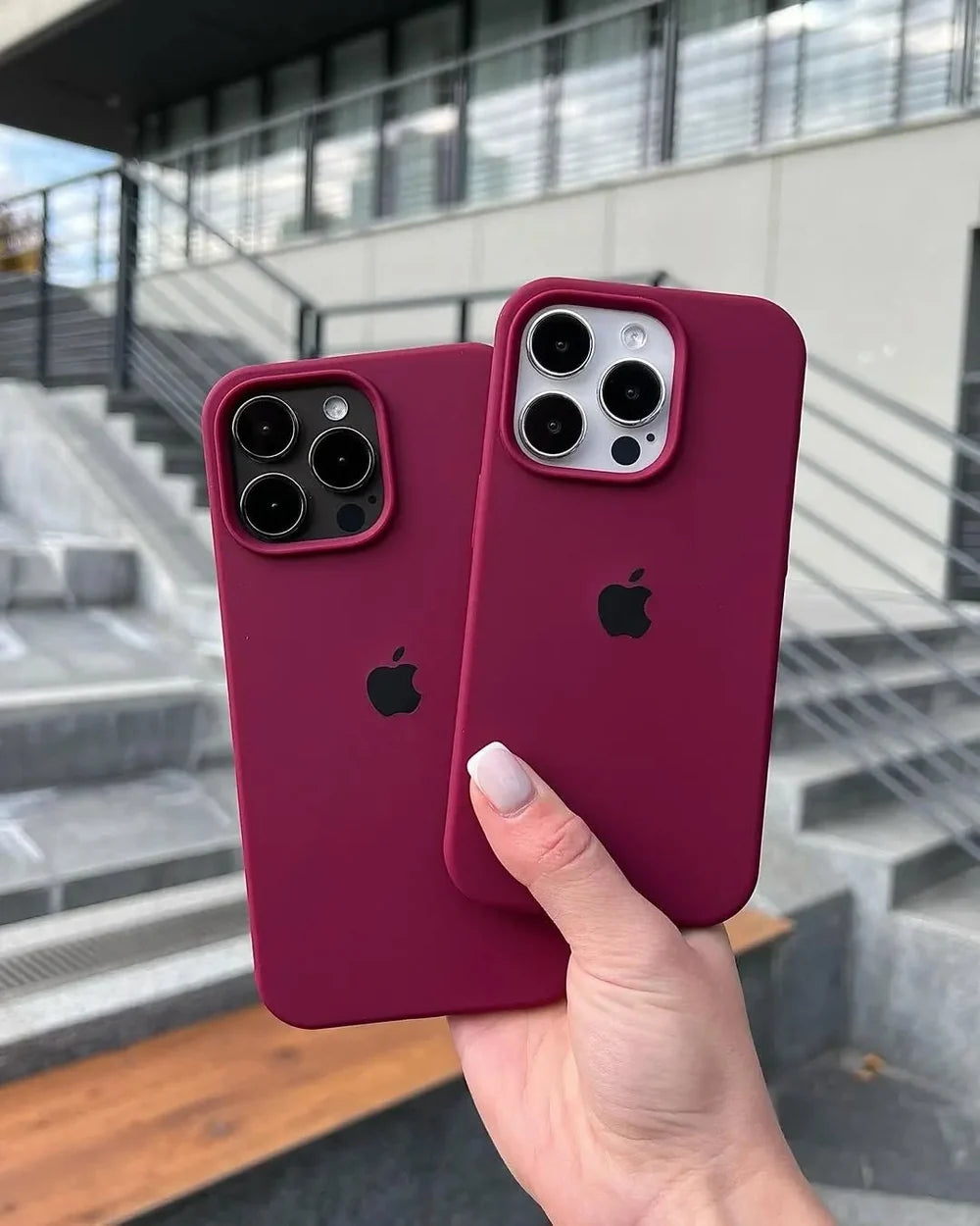 Burgundy Soft Silicon iPhone Case - Coverify