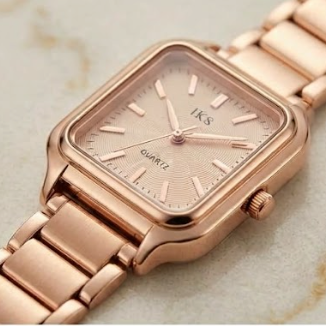 Luxury Rose Gold Square Bracelet Watch
