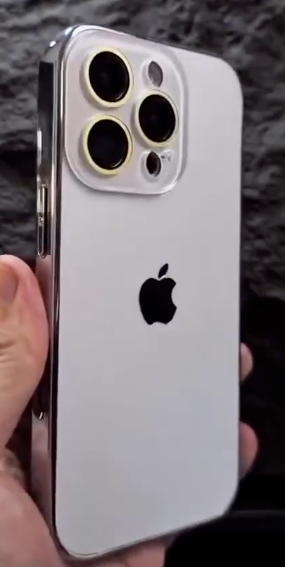 Luxury White iPhone Case with Apple Logo - Coverify