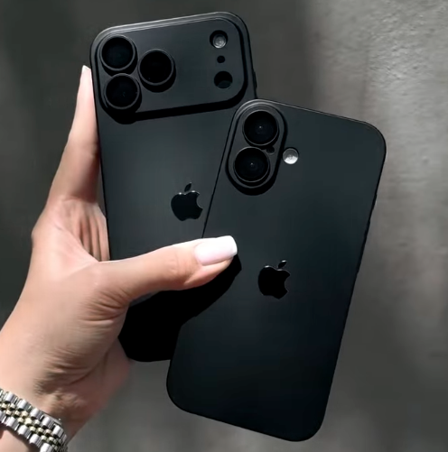 Luxury Black Matte iPhone Case with Apple Logo - Coverify