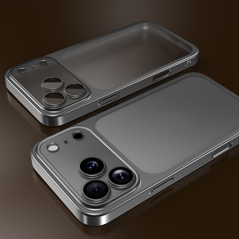 Luxury Frosted Matte Translucent iPhone Case - Silver - 17/18 Series