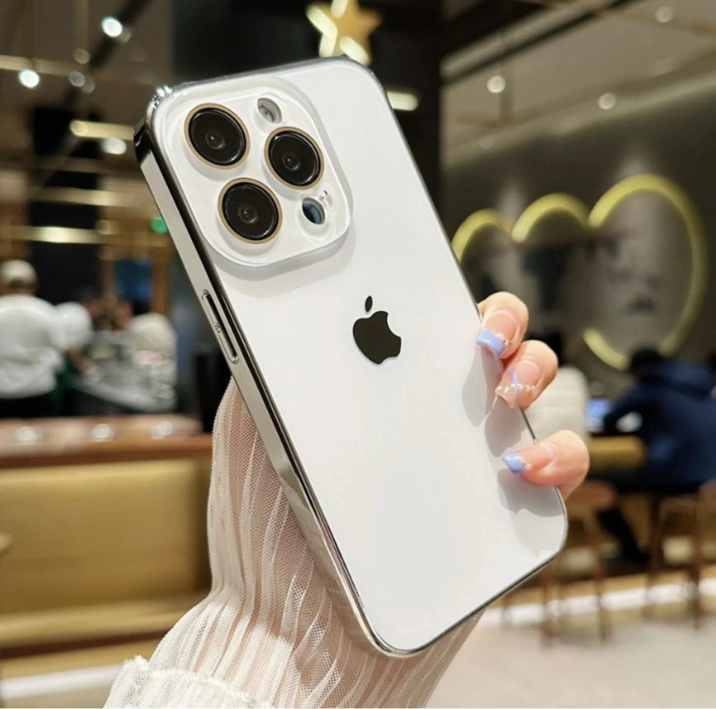 Luxury White iPhone Case with Apple Logo - Coverify