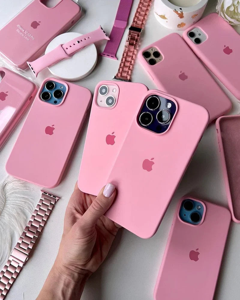 Rose Pink Soft Silicon iPhone Case - Coverify