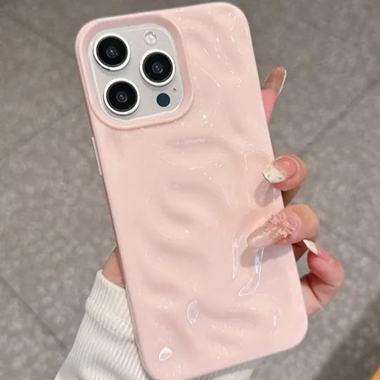 Luxury Pink Textured iPhone Case