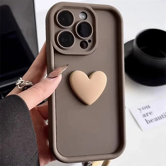 Luxury 3D Heart iPhone Case