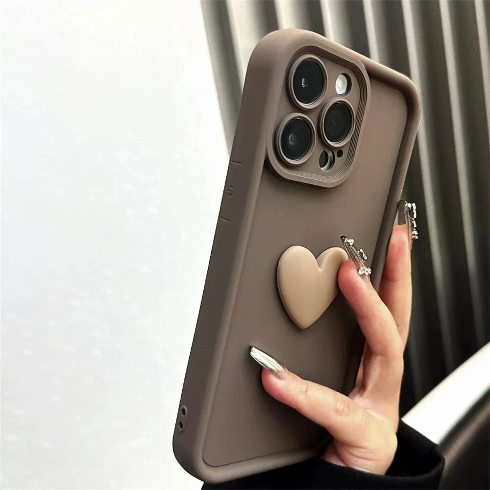 Luxury 3D Heart iPhone Case