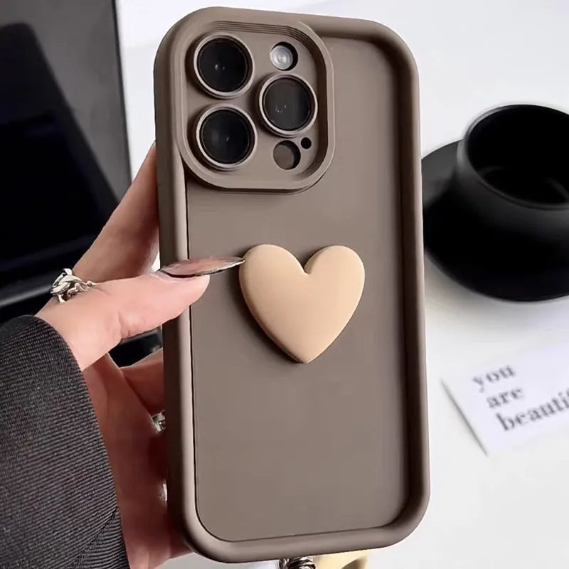 Luxury 3D Heart iPhone Case