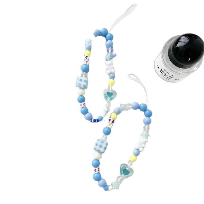 Luxury Blue Beads Cartoon Charm Bracelet