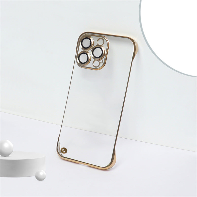 Luxury Gold Plating Ultra Thin PC Clear iPhone Case - 16 Pro/16 Pro Max