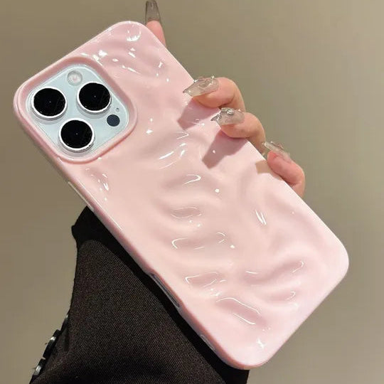 Luxury Pink Textured iPhone Case