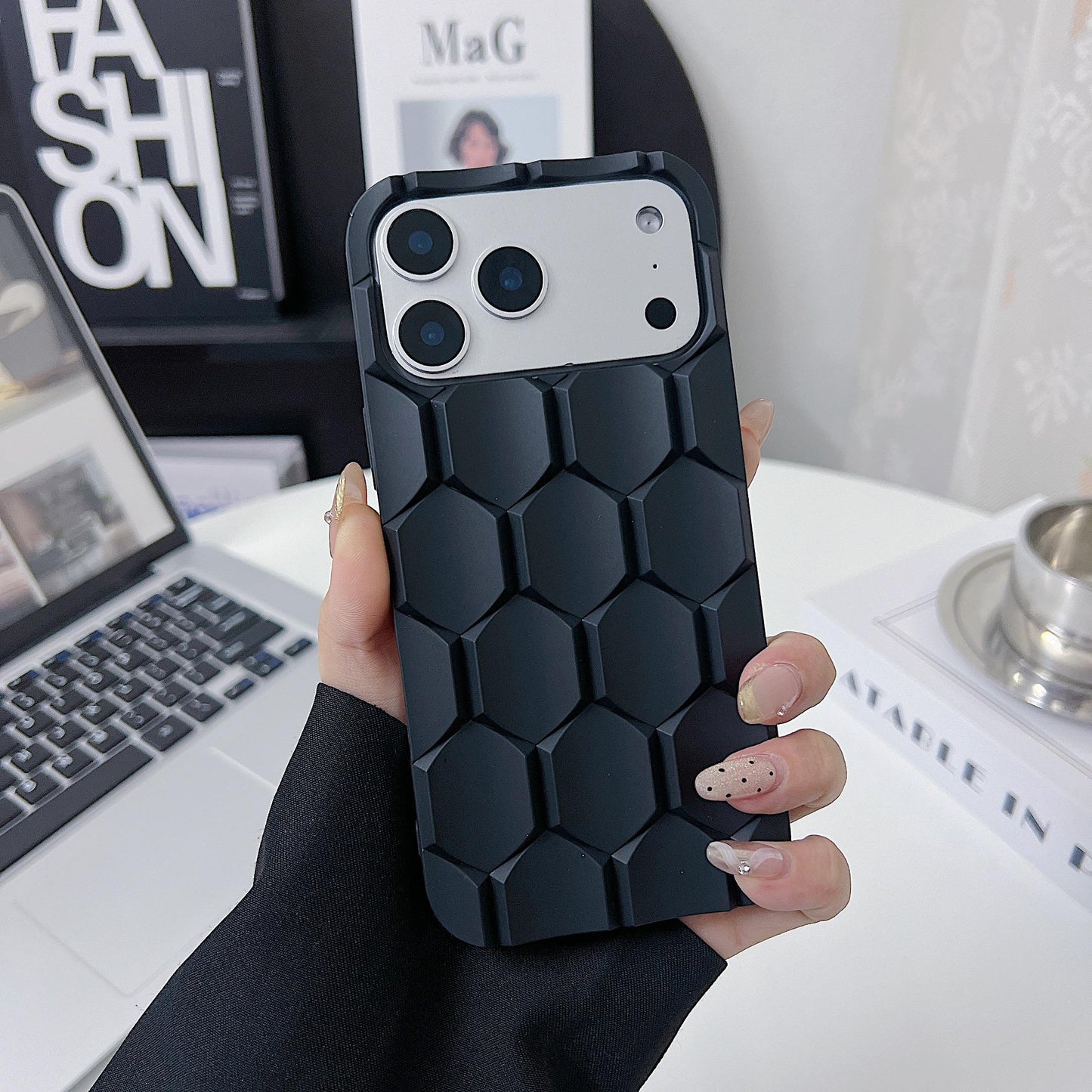 Luxury Honeycomb Tech Matte Finish iPhone Case - Coverify