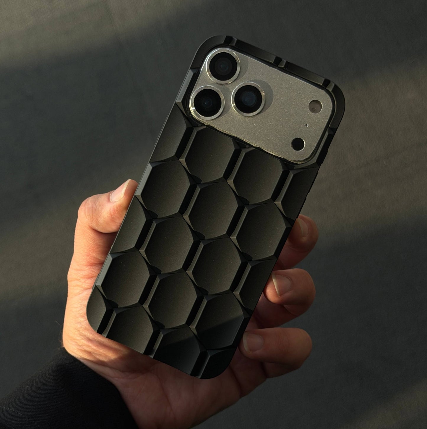 Luxury Honeycomb Tech Matte Finish iPhone Case - Coverify