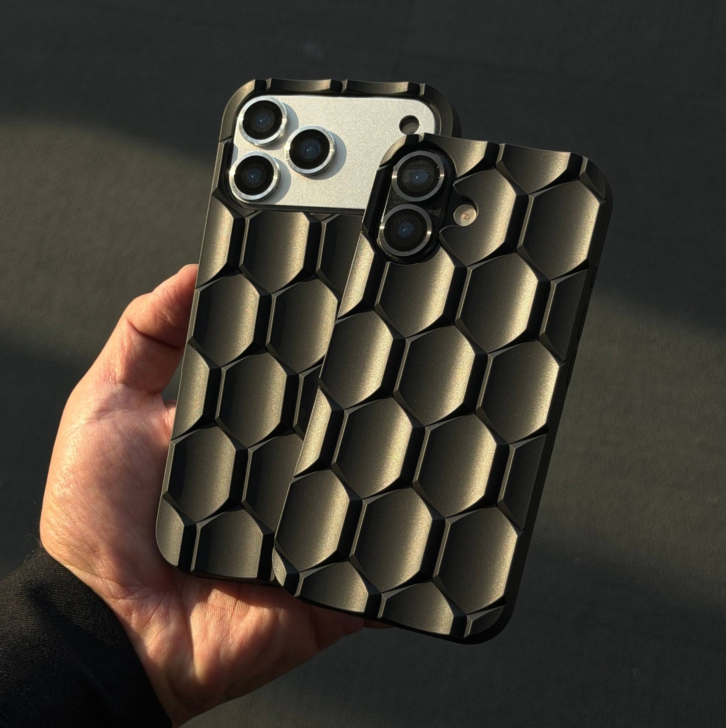 Luxury Honeycomb Tech Matte Finish iPhone Case - Coverify