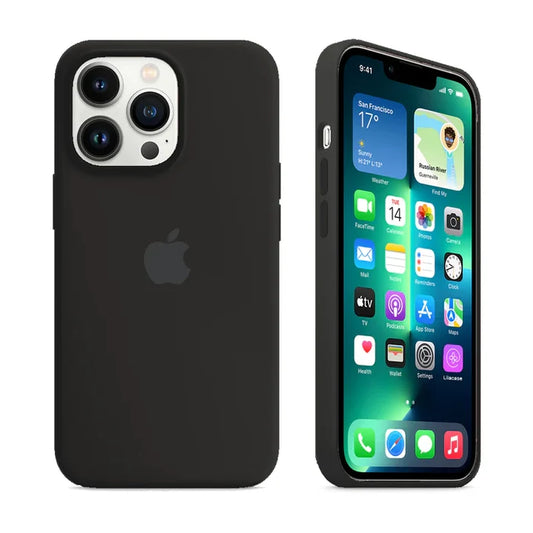Black Soft Silicon iPhone Case - Coverify