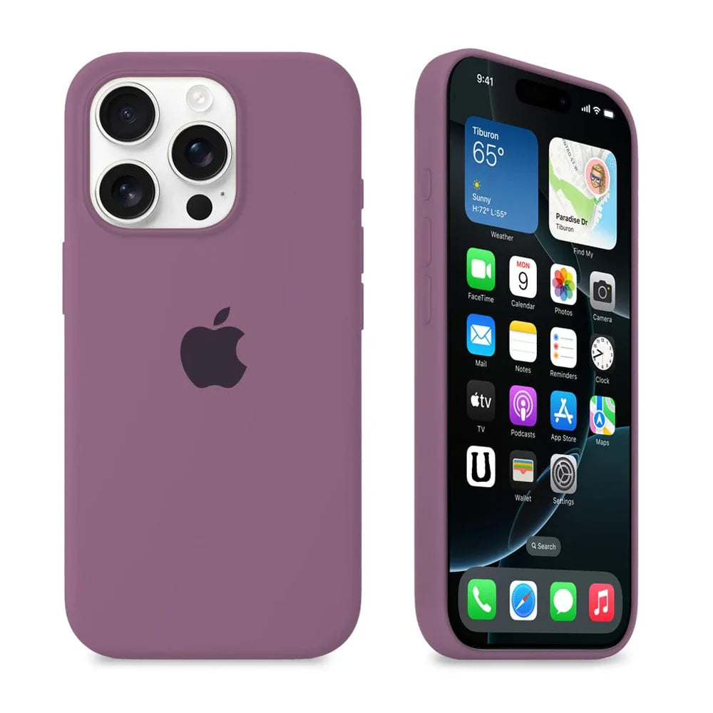 Black Currant Silicon iPhone Case - Coverify