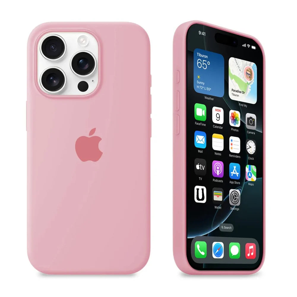 Rose Pink Soft Silicon iPhone Case - Coverify