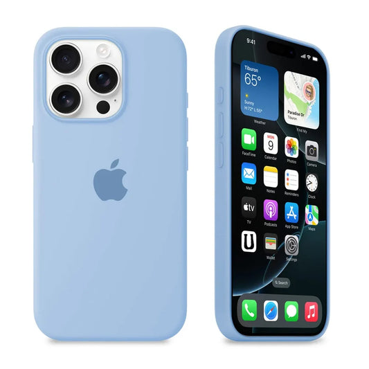 Sky Blue Silicon iPhone Case - Coverify