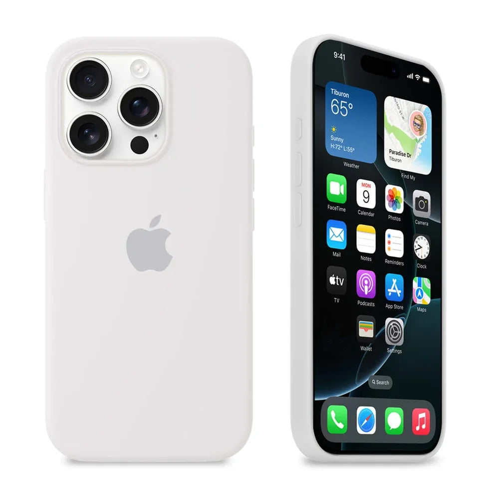 White Silicon iPhone Case - Coverify
