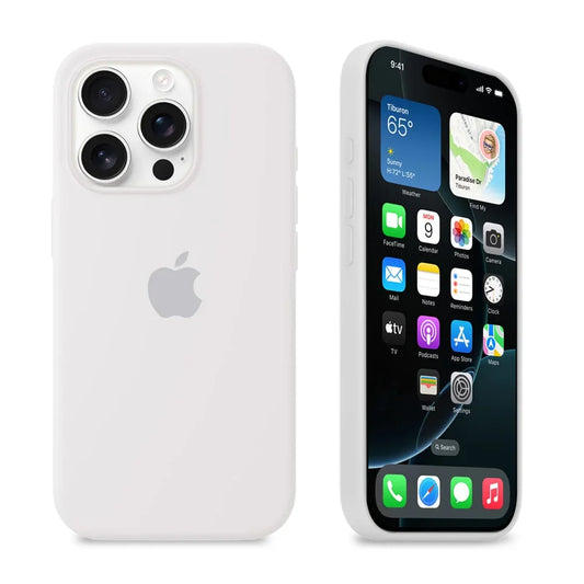 White Silicon iPhone Case - Coverify