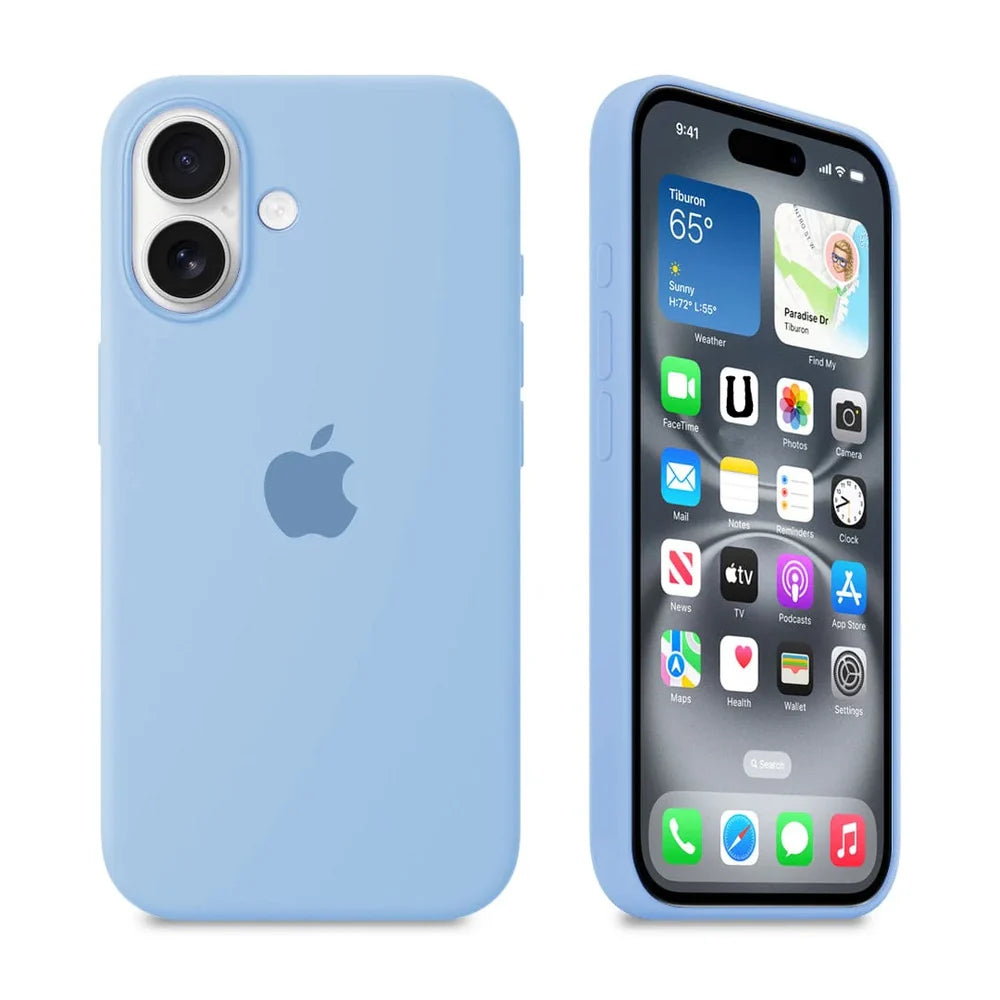 Sky Blue Silicon iPhone Case - Coverify