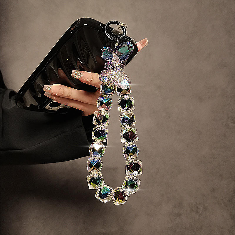 Coverify Glitter Bling Crystal Bead Phone Strap Charm