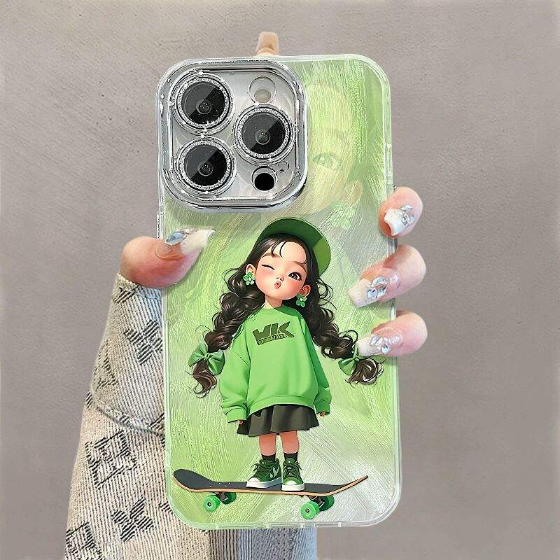 Luxury Cute Wink Girl iPhone Case - Coverify