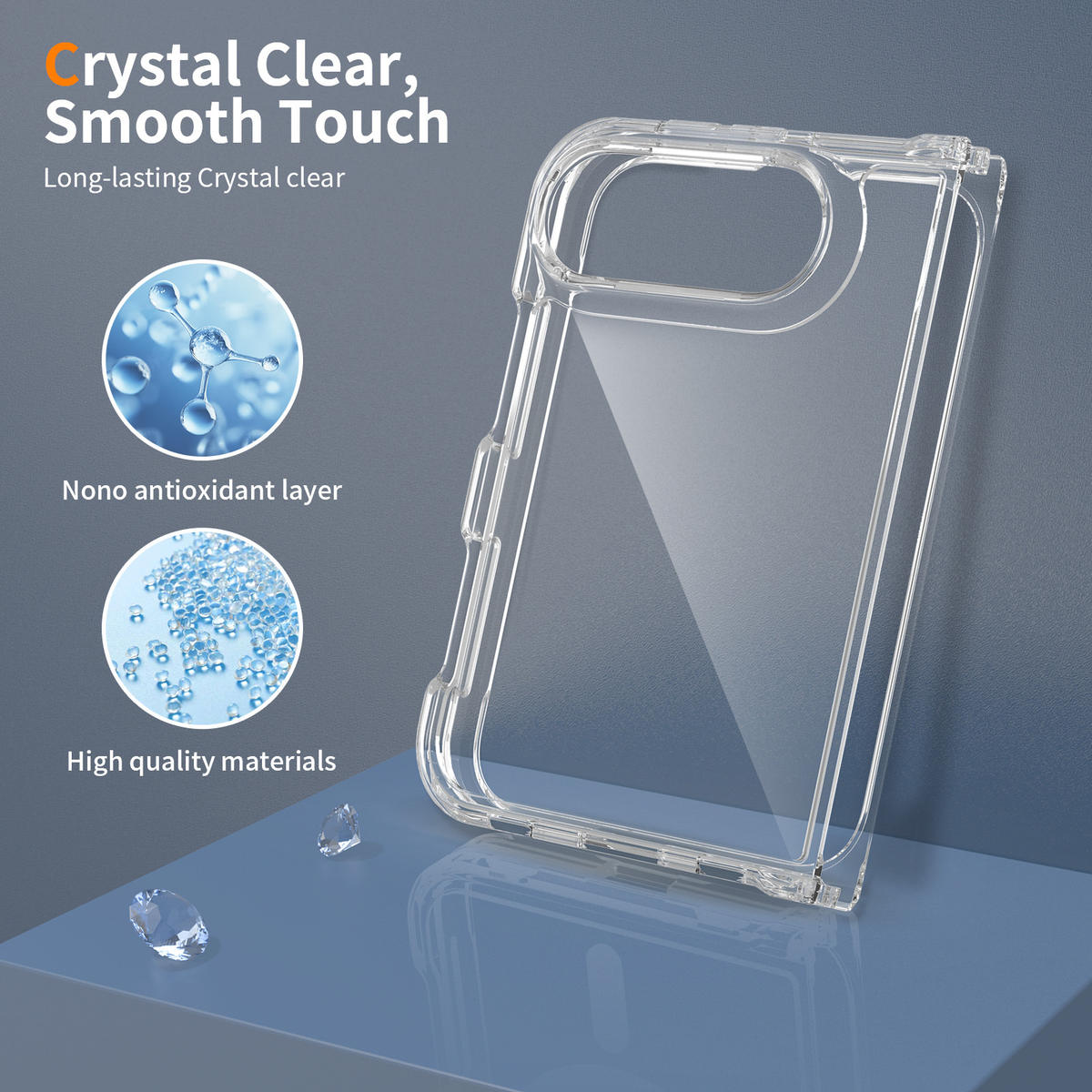 iPhone 18 Duo Fold Shockproof Transparent Anti Yellow PC Case - Coverify