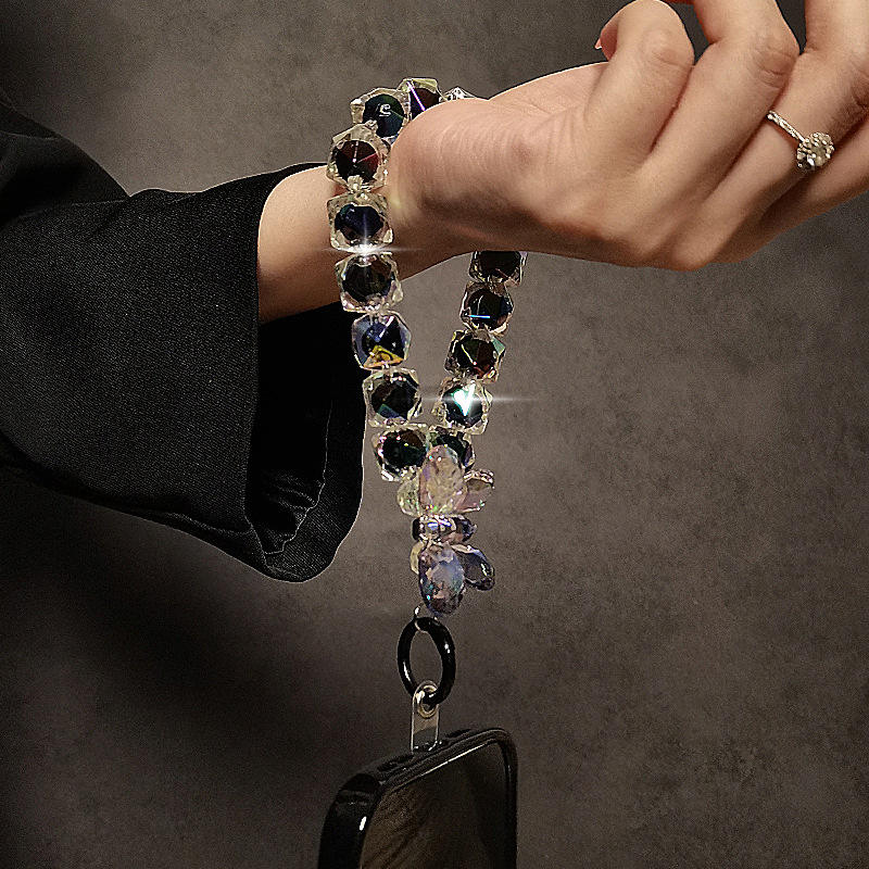 Coverify Glitter Bling Crystal Bead Phone Strap Charm