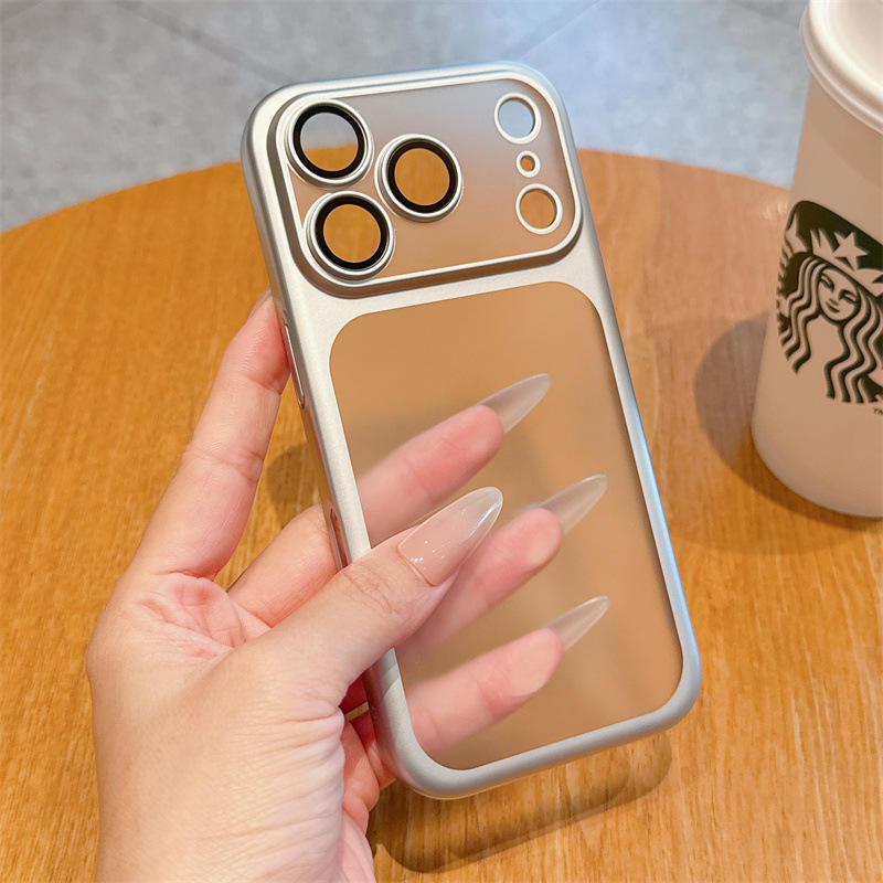 Luxury Frosted Matte Translucent iPhone Case - Silver - 17/18 Series