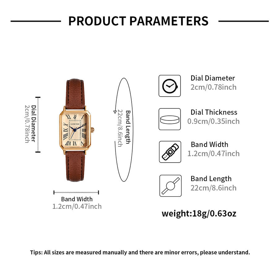 Luxury Roman Numeral Vintage Women's Watch