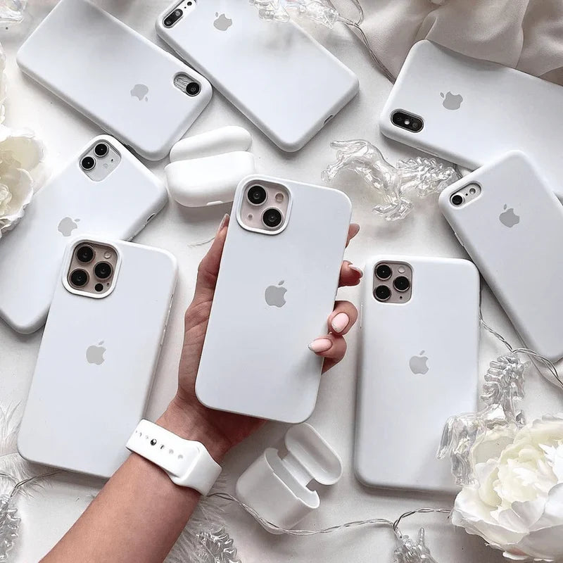 White Silicon iPhone Case - Coverify