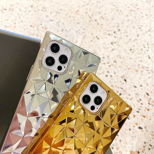 Electroplated Diamond Shape iPhone Case